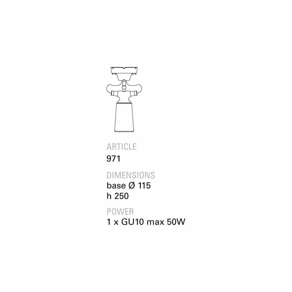 TOSCOT Battersea spotlight Keramisk loft, moderne design Viadurini