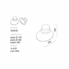 TOSCOT Chapeau! Lampe væg / loft lavet i Toscana Viadurini