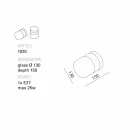 TOSCOT Chapeau! Væglampe / håndlavede loft lavet i Toscana Viadurini