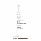 TOSCOT Newton Moderne pendel i håndlavet terrakotta Viadurini