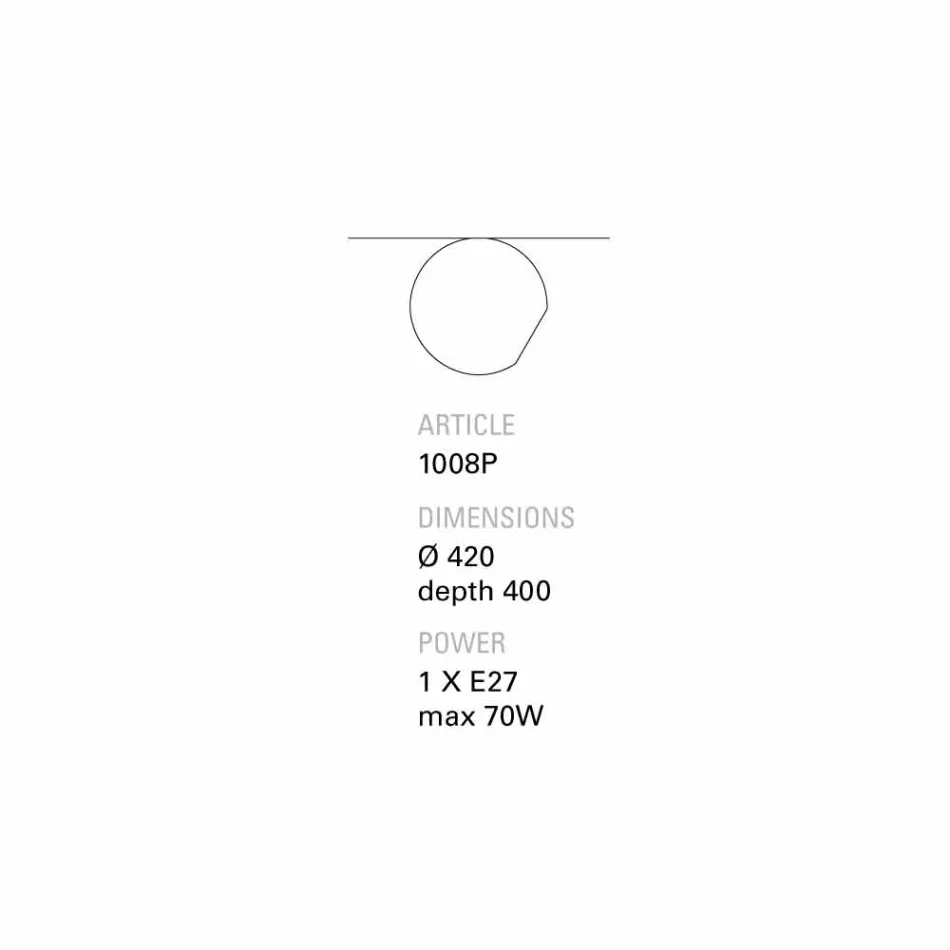 TOSCOT Newton loft / væg skrå terracotta Viadurini