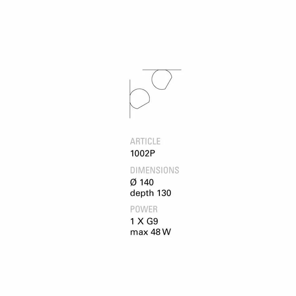 TOSCOT Newton loft / væg skrå terracotta Viadurini