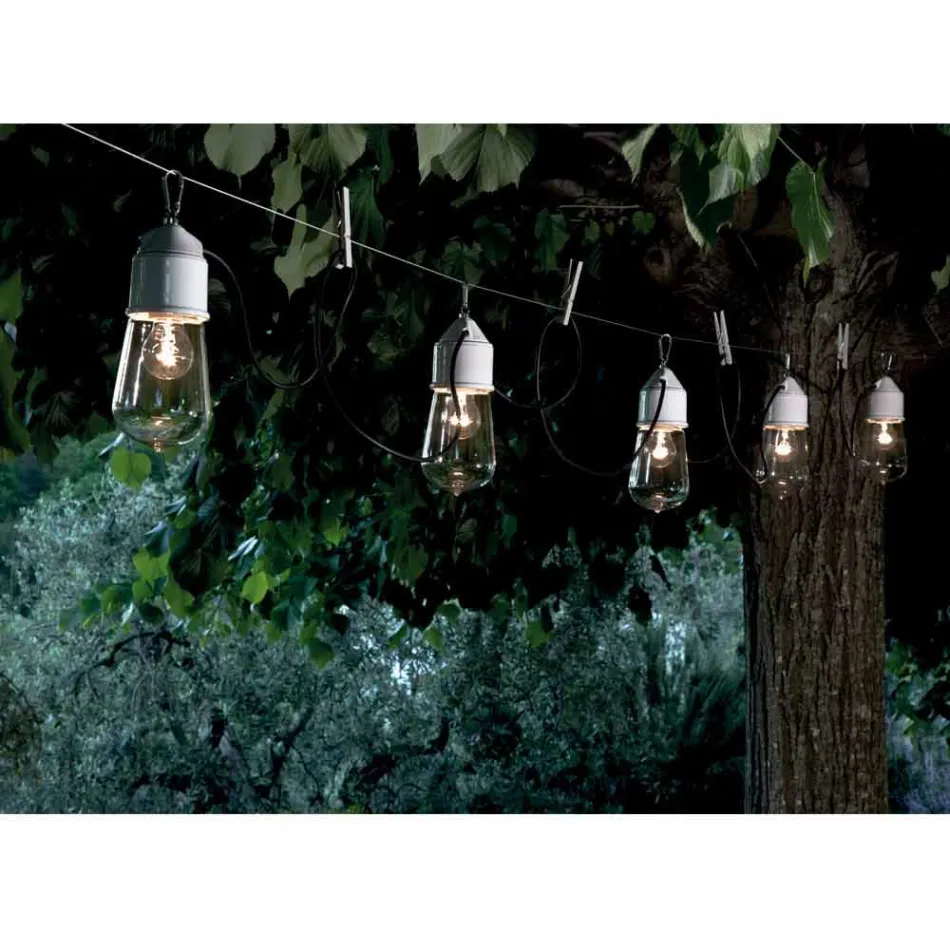 TOSCOT tyvende århundrede hængende lampe med roset Viadurini