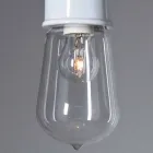TOSCOT tyvende århundrede moderne loftslampe terrakotta og glas Viadurini