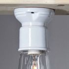 TOSCOT tyvende århundrede moderne loftslampe terrakotta og glas Viadurini