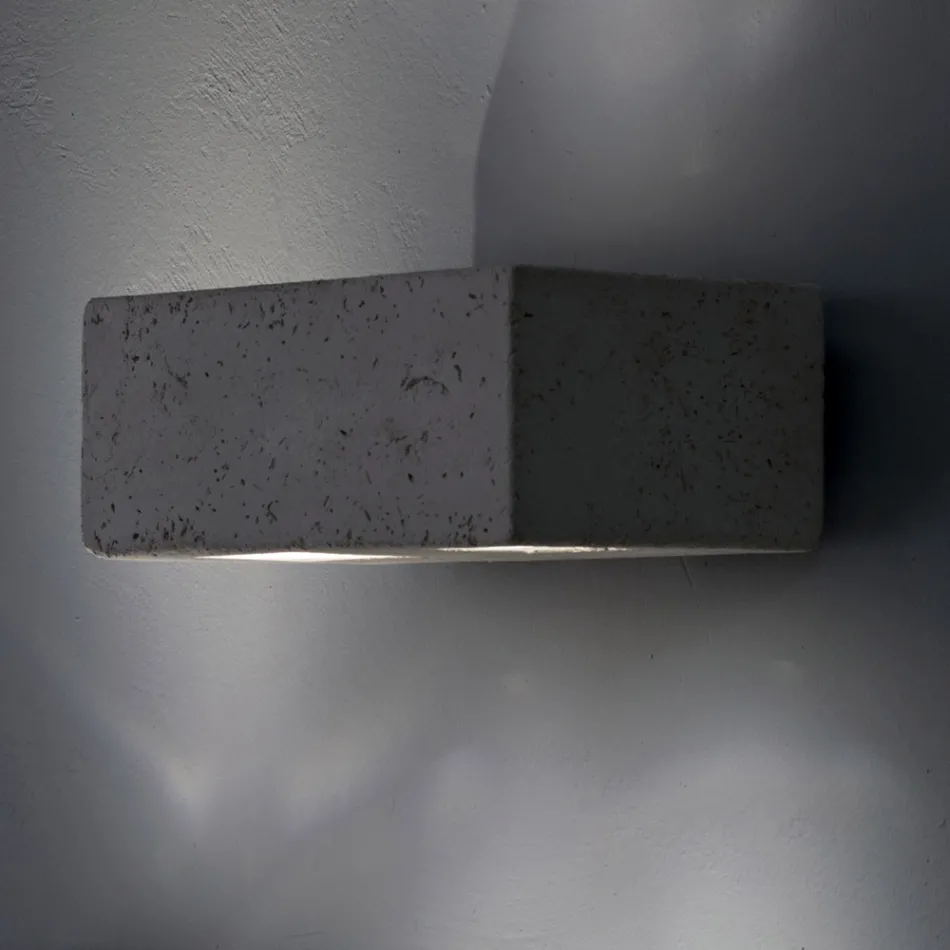 Toscot Smith LED terracotta havevæglampe, lavet i Toscana Viadurini