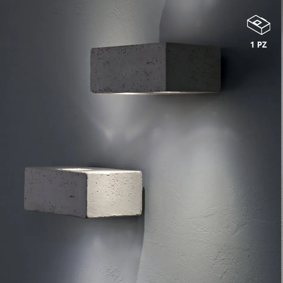 Toscot Smith LED terracotta havevæglampe, lavet i Toscana Viadurini