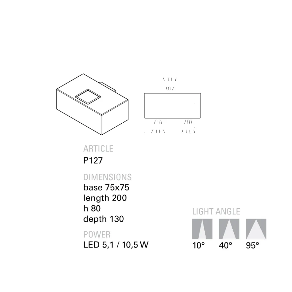Toscot Smith LED terracotta havevæglampe, lavet i Toscana Viadurini
