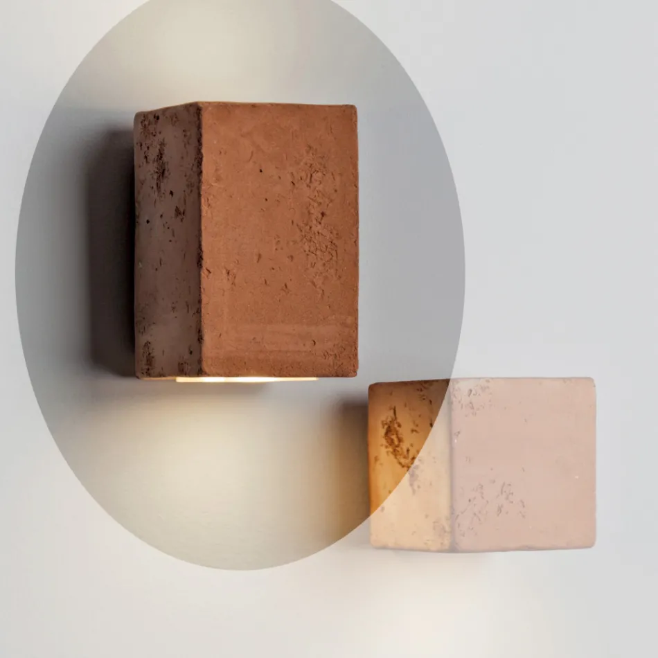 Toscot Smith håndlavet LED-havelampe i terracotta Viadurini