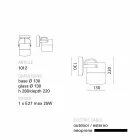 TOSCOT Swing loftslampe / væg lavet i Toscana Viadurini