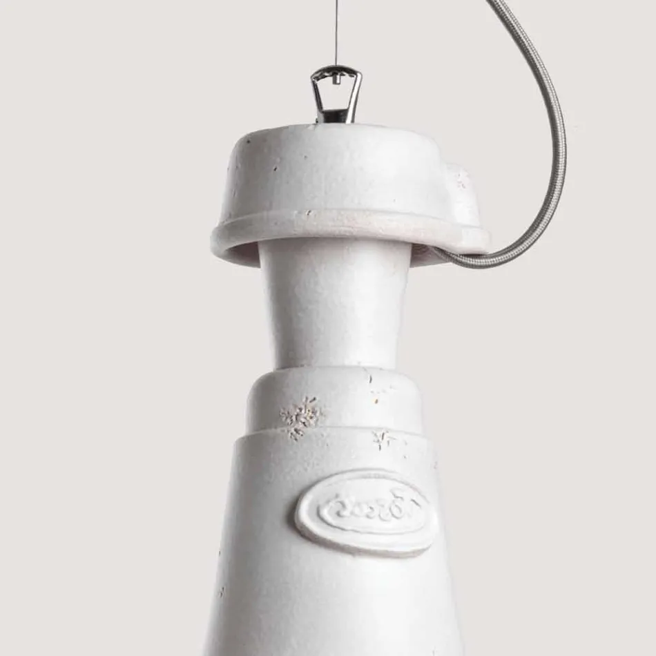 TOSCOT Turin suspension lampe terrakotta, håndlavet Viadurini