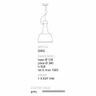 TOSCOT Turin suspension lampe terrakotta, håndlavet Viadurini