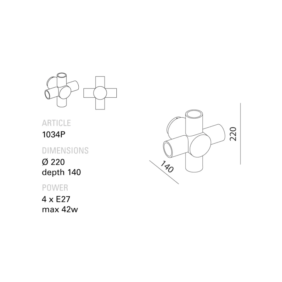 Toscot Traffic væglampe i keramisk forskellige finish produceret i Toscana Viadurini