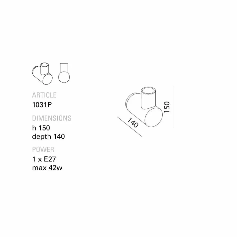 TOSCOT Traffic lampe Wall keramisk lavet i Toscana Viadurini