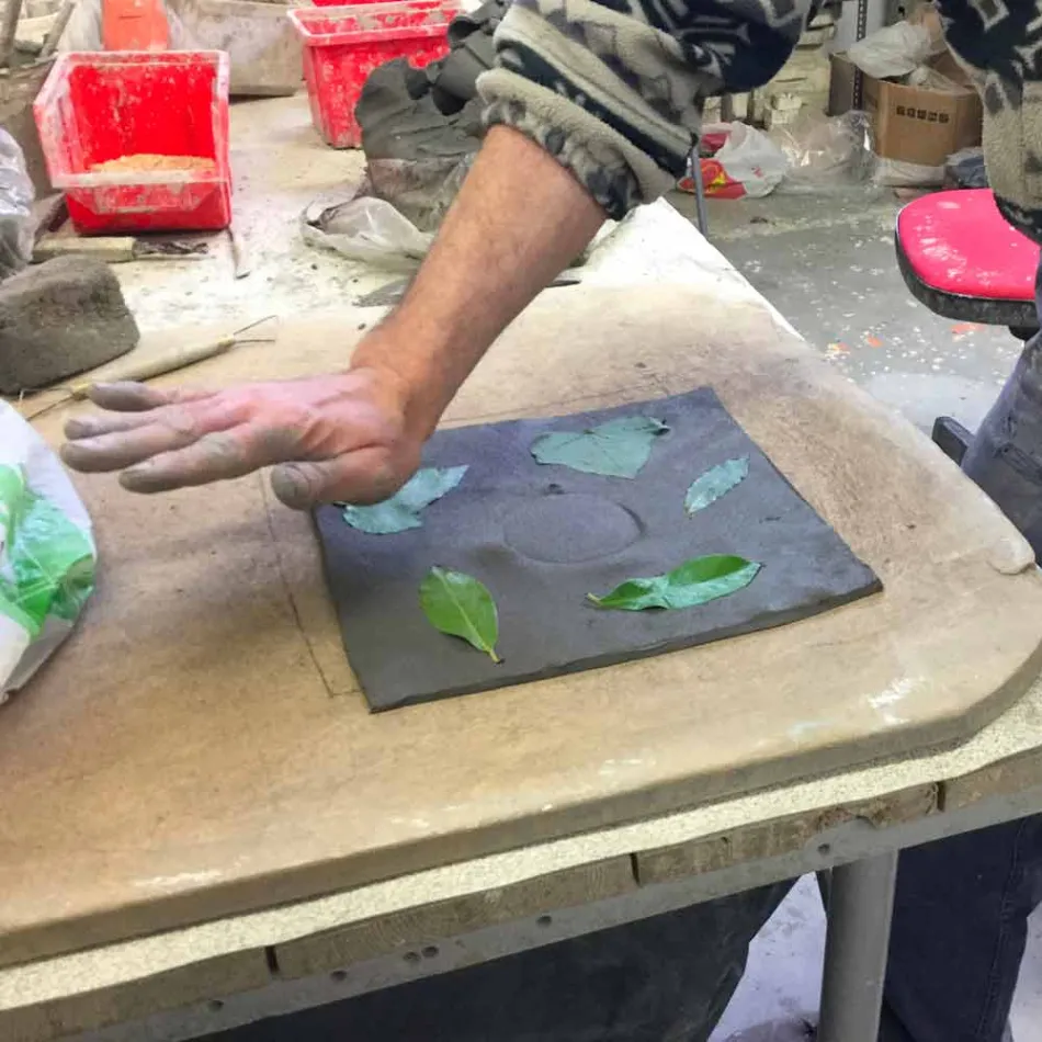 Toscot Vivaldi design væglampe i terracotta lavet i Italien Viadurini