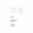 Toscot Vivaldi design væglampe i terracotta lavet i Italien Viadurini