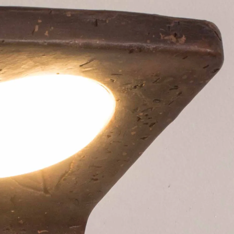 Toscot Vivaldi håndlavet terracotta væglampe i Italien Viadurini