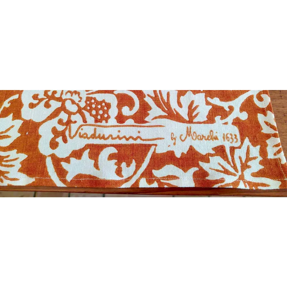 Håndtrykt kunstnerisk dug Unikt stykke højt italiensk håndværk Viadurini
