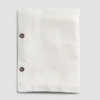 Modulær dug i farvet hør med knaphuller og 10 knapper - Middelhavet Viadurini