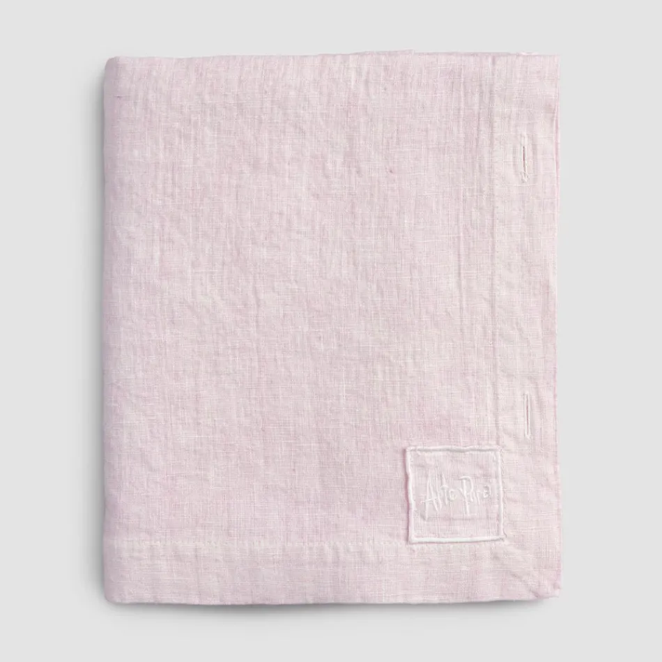 Modulær dug i farvet hør med knaphuller og 10 knapper - Middelhavet Viadurini