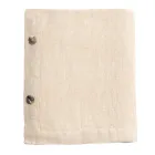 Modulær dug i farvet hør med knaphuller og 10 knapper - Middelhavet Viadurini