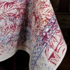 Duk af italiensk kunst med håndtrykt bomuld, et stykke - mærker Viadurini