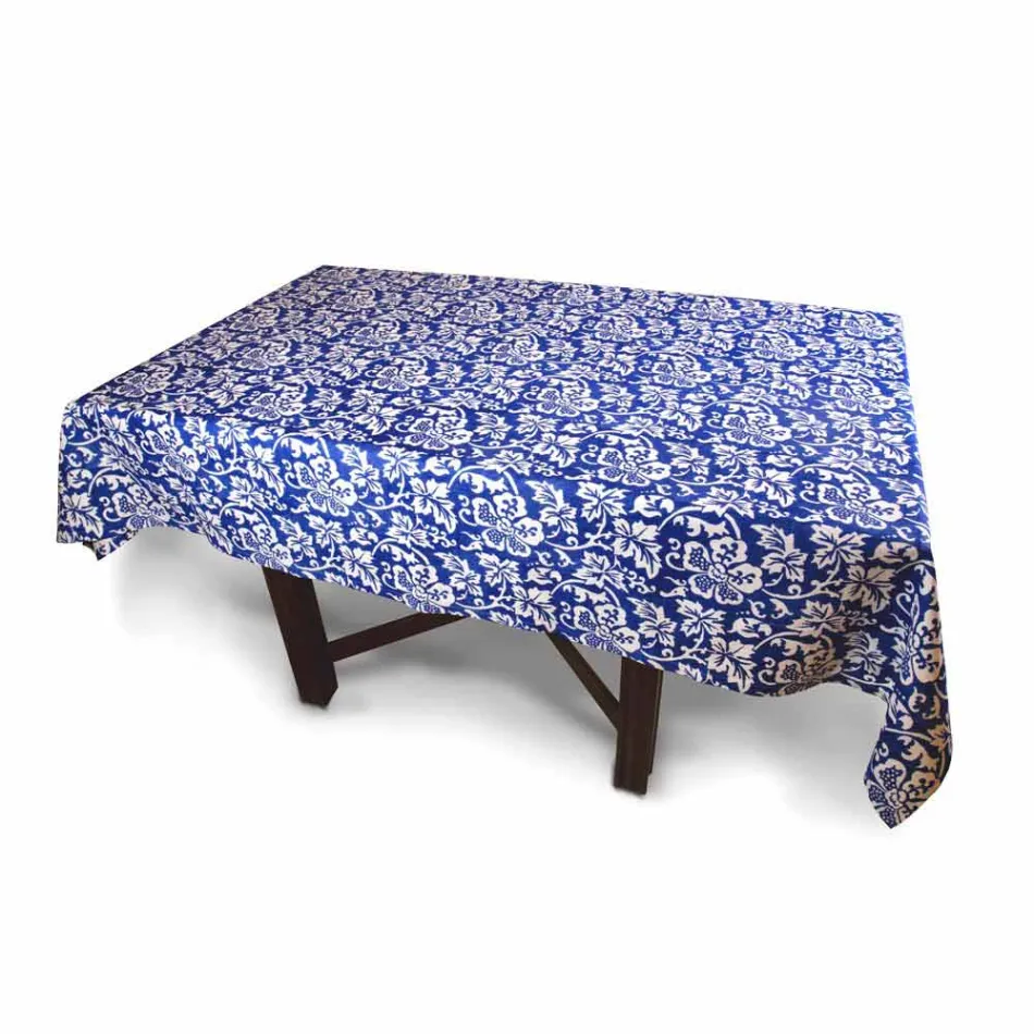 100% italiensk håndlavet linnedduk med et stykke håndtryk - mærker Viadurini