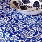 100% italiensk håndlavet linnedduk med et stykke håndtryk - mærker Viadurini