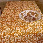 100% italiensk håndlavet linnedduk med et stykke håndtryk - mærker Viadurini