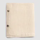 Rektangulær hørdug med knaphuller og 12 luksusknapper - Middelhavet Viadurini