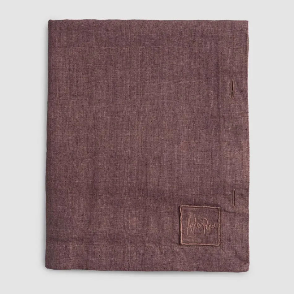 Rektangulær hørdug med knaphuller og 12 luksusknapper - Middelhavet Viadurini