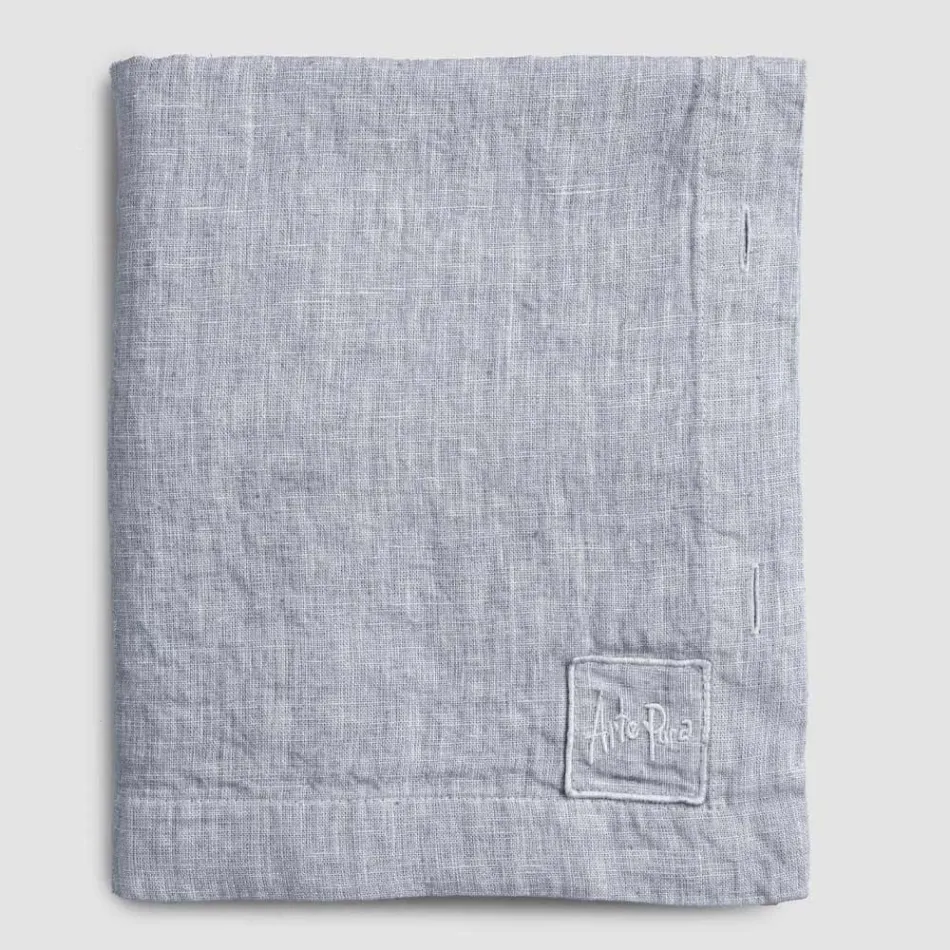 Rektangulær hørdug med knaphuller og 12 luksusknapper - Middelhavet Viadurini