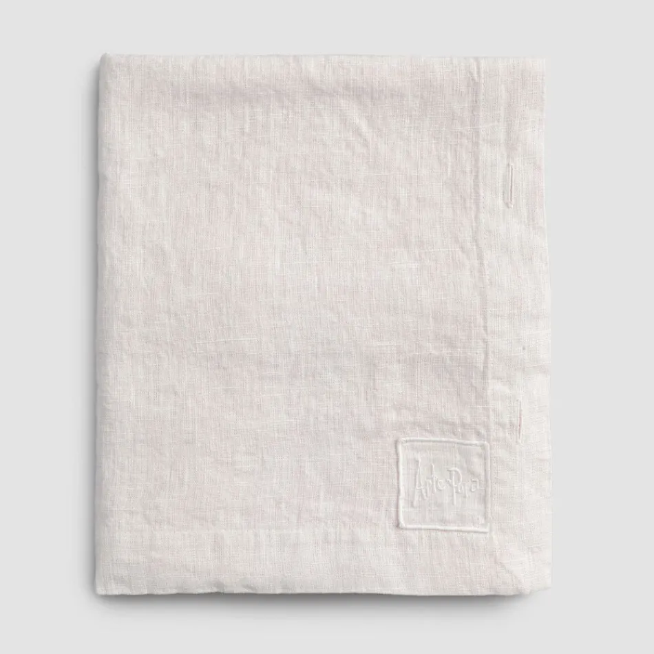 Rektangulær hørdug med knaphuller og 12 luksusknapper - Middelhavet Viadurini