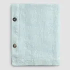 Luksus modulært farvet hørdug med knaphuller og 12 knapper - Middelhavet Viadurini