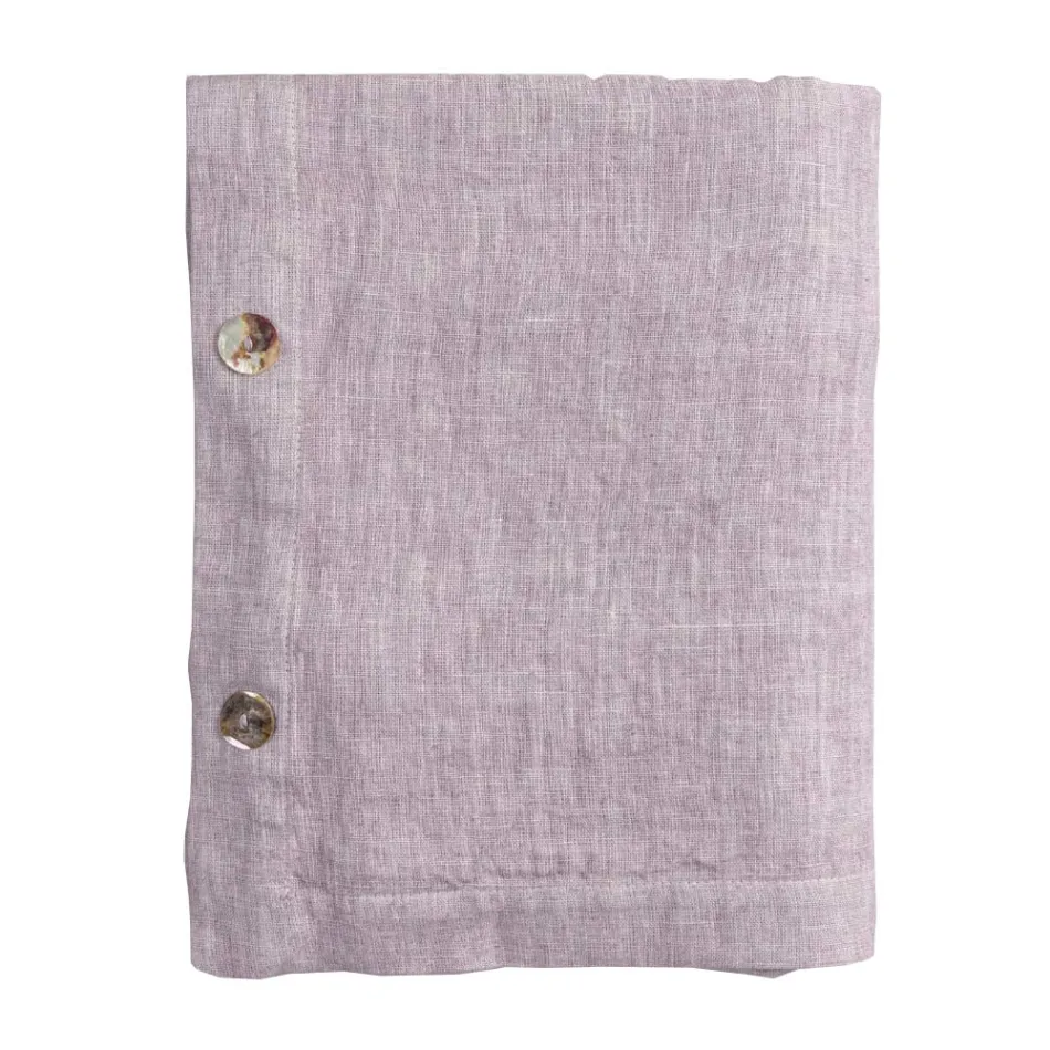 Luksus modulært farvet hørdug med knaphuller og 12 knapper - Middelhavet Viadurini