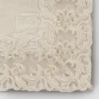 Beige linned Firkantet dug med Artisan Luxury Farnese Lace - Kippel Viadurini