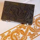 Meget udformet italiensk trykt bomuld og linned dug - mærker Viadurini