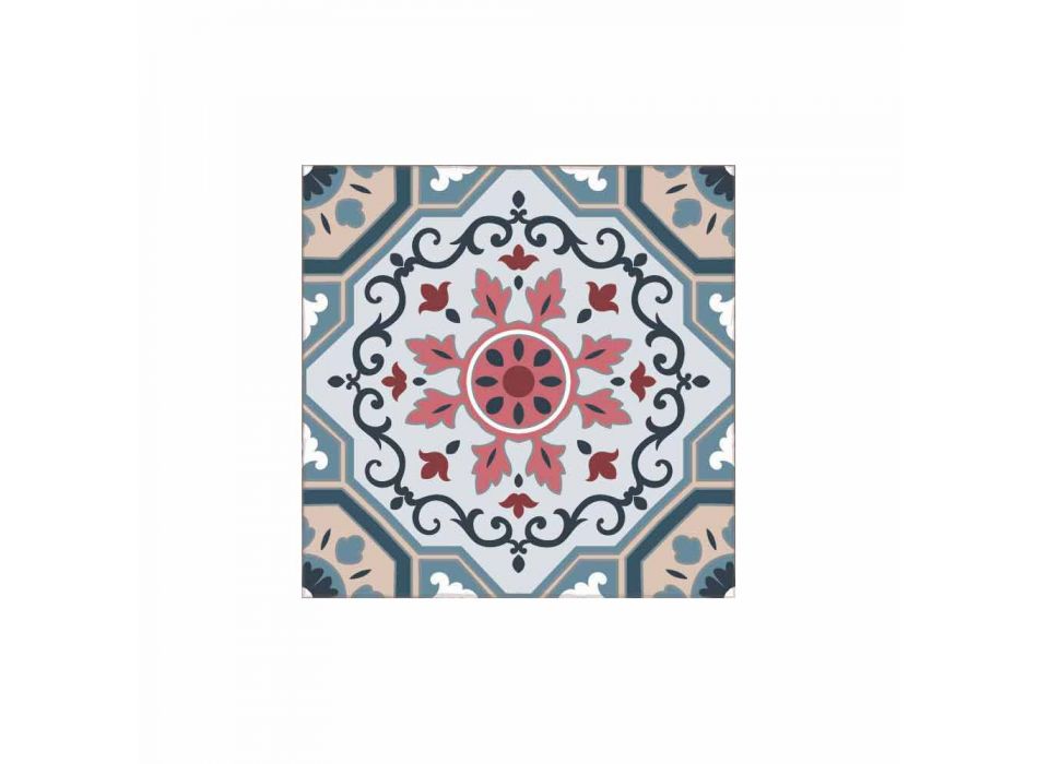 Vaskbart amerikansk placemat i Pvc og polyester design, 6 stykker - Meriva Viadurini