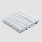 Tunge hørservietter med foldet kant, forskellige farver, 6 stykker - Onestini Viadurini