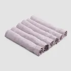 Tunge hørservietter med foldet kant, forskellige farver, 6 stykker - Onestini Viadurini