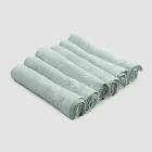 Tunge hørservietter med foldet kant, forskellige farver, 6 stykker - Onestini Viadurini