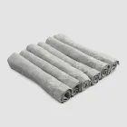 Tunge hørservietter med foldet kant, forskellige farver, 6 stykker - Onestini Viadurini