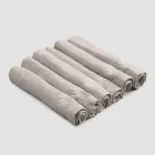 Tunge hørservietter med foldet kant, forskellige farver, 6 stykker - Onestini Viadurini