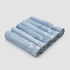 Tunge hørservietter med foldet kant, forskellige farver, 6 stykker - Onestini Viadurini