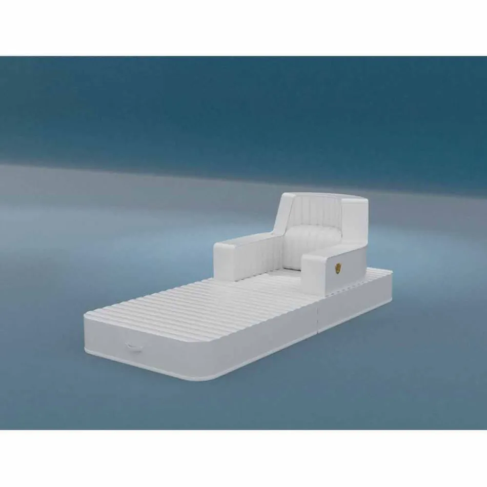 Trona svævende stol hvid design lavet i Italien Viadurini