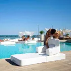 Trona svævende stol hvid design lavet i Italien Viadurini