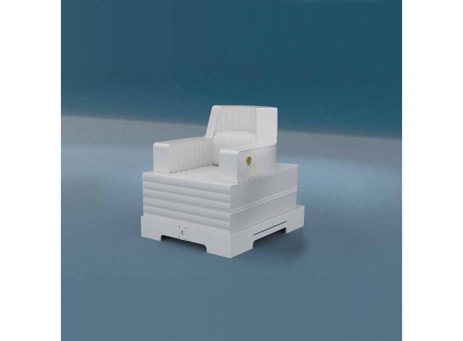 Trona svævende stol hvid design lavet i Italien Viadurini