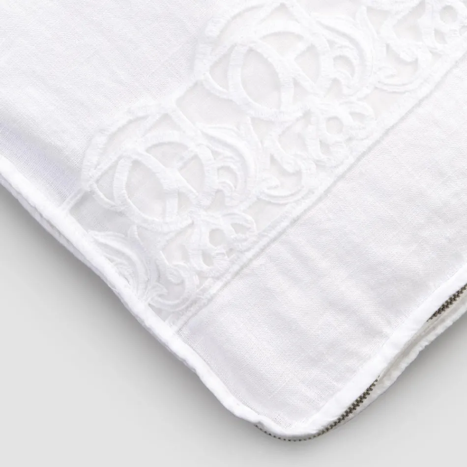 Stor rejsetaske i hør med italiensk luksus Sinergia-blonde - Randall Viadurini