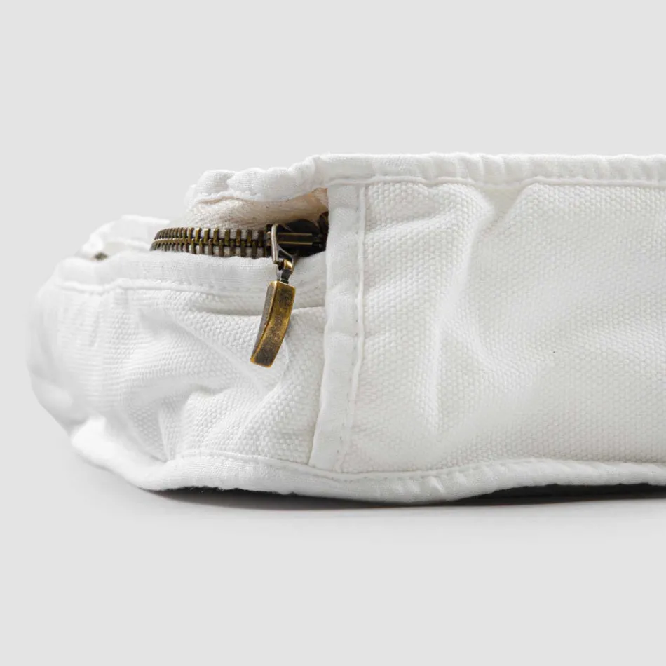 Stor makeuptaske til kvinder eller rejser i luksuslinned og bomuld - Yeti Viadurini