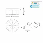 Varaschin Big In & Out havebord + 8 moderne design lænestole Viadurini